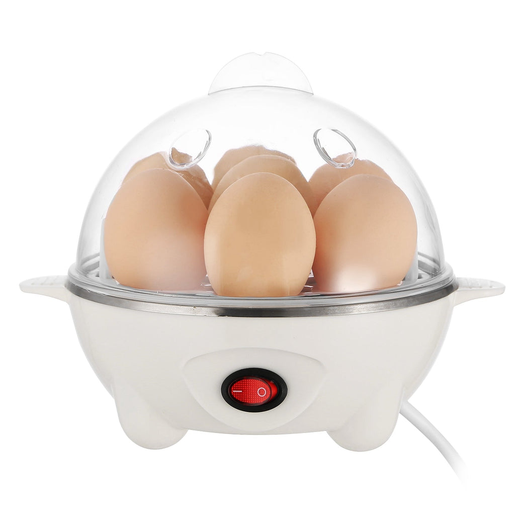 1Pc Electric Egg Cooker 7 - Capacity Hard - Boiled Egg Maker With Auto - Off Measuring Cup For Hard Boiled Steamed Vegetables Seafood Dumplings - Beautybuzz