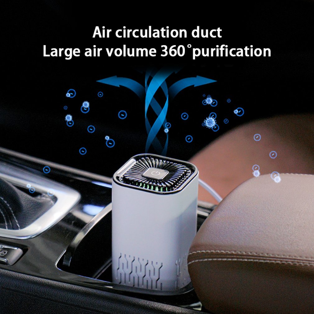 Car Air Purifier Portable Negative Ion Generator Remove Formaldehyde Dust Smoke Air Freshen Washer For Home Car - Beautybuzz'