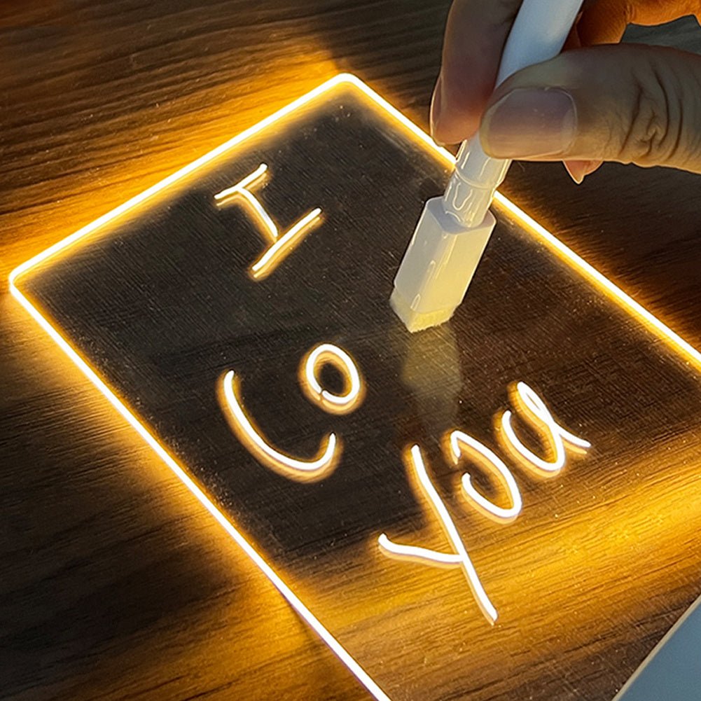 Creative Note Board Creative Led Night Light USB Message Board Holiday Light With Pen Gift For Children Girlfriend Decoration Night Lamp - Beautybuzz