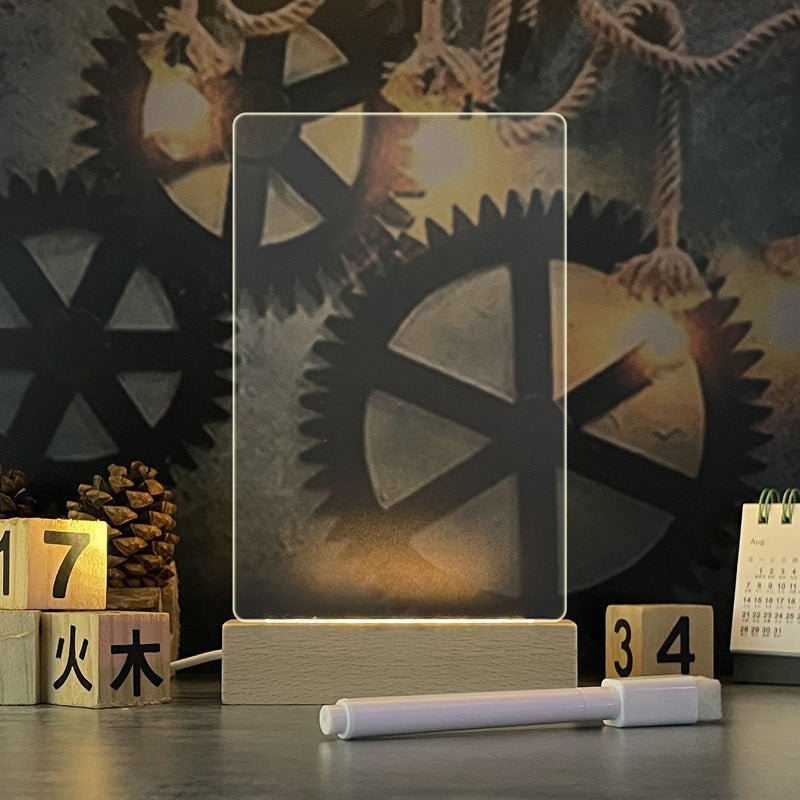 Creative Note Board Creative Led Night Light USB Message Board Holiday Light With Pen Gift For Children Girlfriend Decoration Night Lamp - Beautybuzz