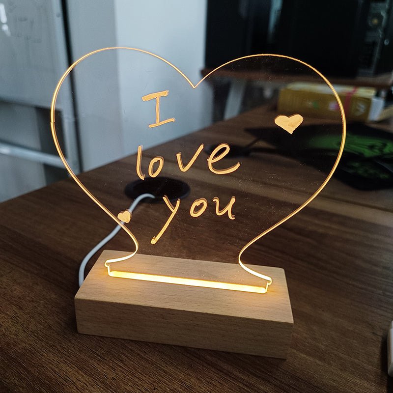 Creative Note Board Creative Led Night Light USB Message Board Holiday Light With Pen Gift For Children Girlfriend Decoration Night Lamp - Beautybuzz