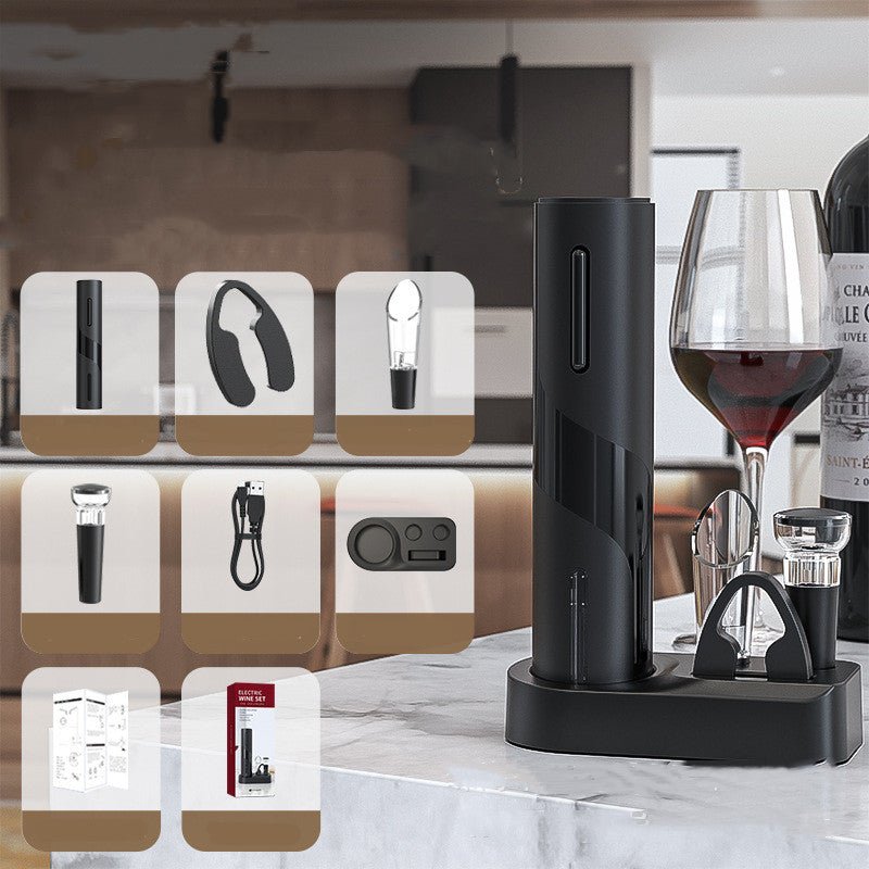 Electronic Bottle Opener Qier Plastic USB Rechargeable Wine Electric Electronic Bottle Opener - Beautybuzz'