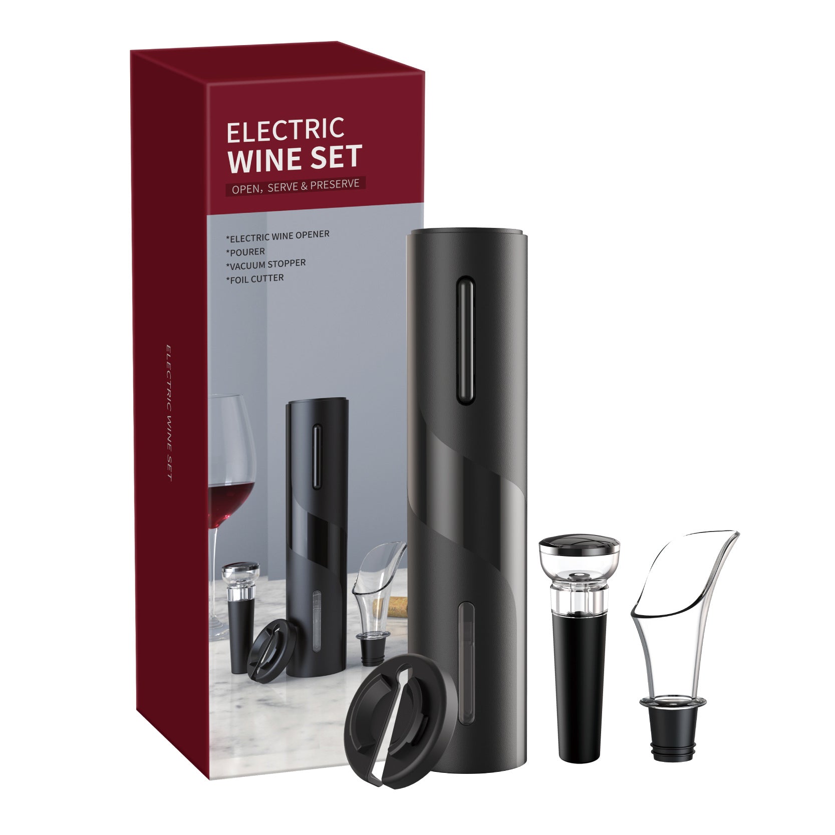 Electronic Bottle Opener Qier Plastic USB Rechargeable Wine Electric Electronic Bottle Opener - Beautybuzz'