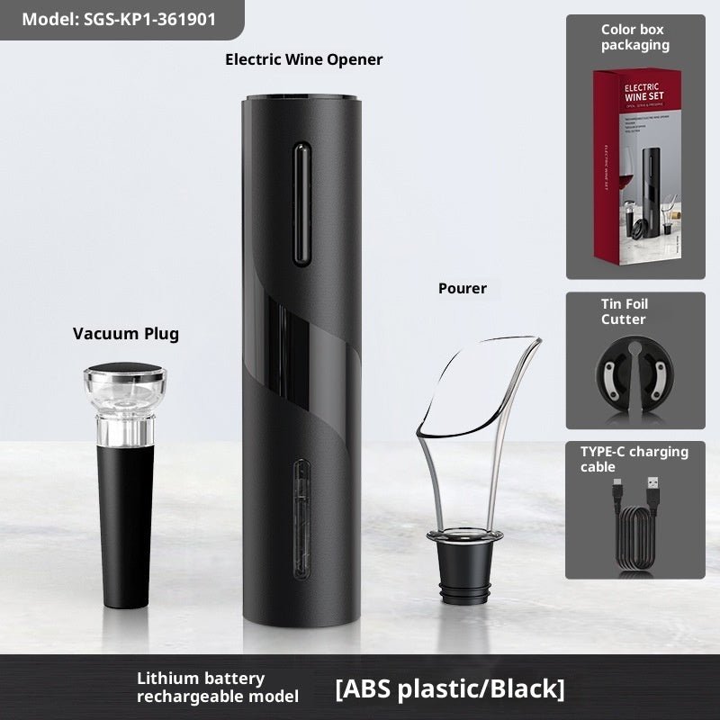 Electronic Bottle Opener Qier Plastic USB Rechargeable Wine Electric Electronic Bottle Opener - Beautybuzz'
