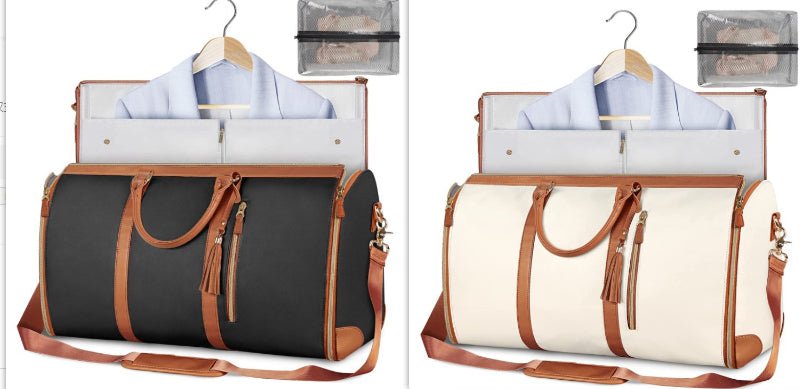Large Capacity Travel Duffle Bag Women's Handbag Folding Suit Bag Waterproof Clothes Totes - Beautybuzz