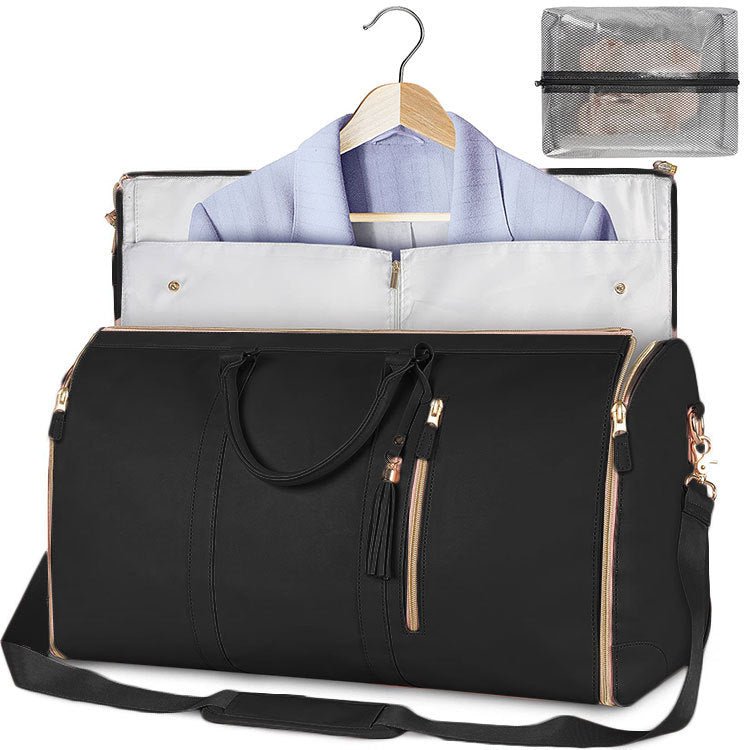 Large Capacity Travel Duffle Bag Women's Handbag Folding Suit Bag Waterproof Clothes Totes - Beautybuzz
