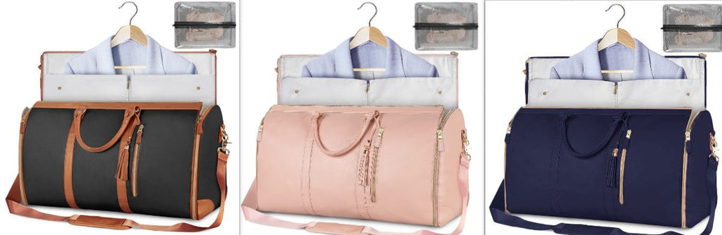 Large Capacity Travel Duffle Bag Women's Handbag Folding Suit Bag Waterproof Clothes Totes - Beautybuzz
