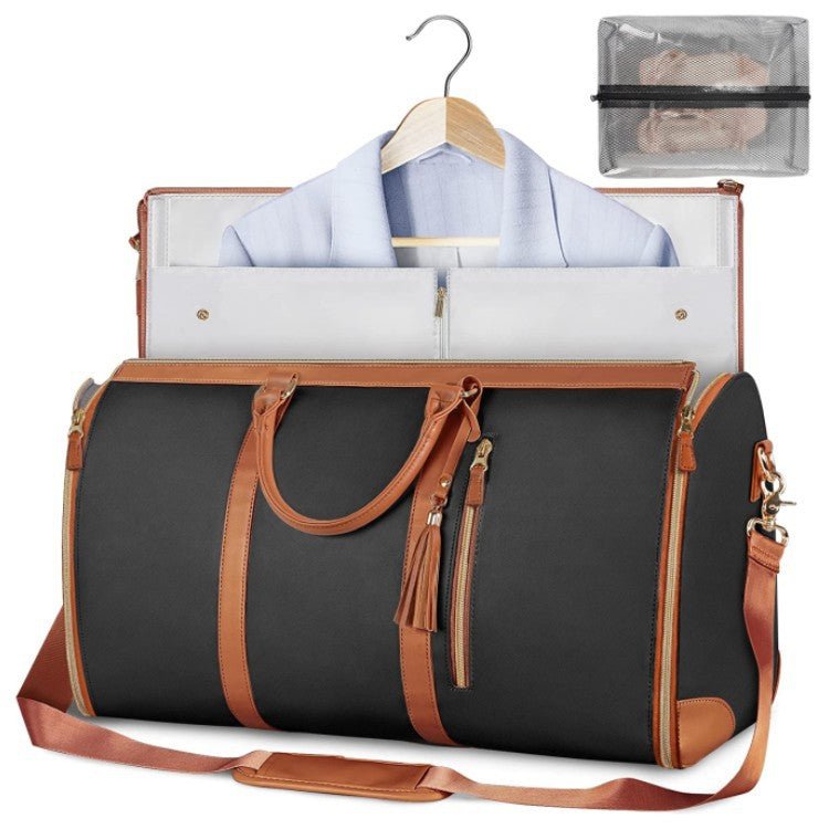 Large Capacity Travel Duffle Bag Women's Handbag Folding Suit Bag Waterproof Clothes Totes - Beautybuzz
