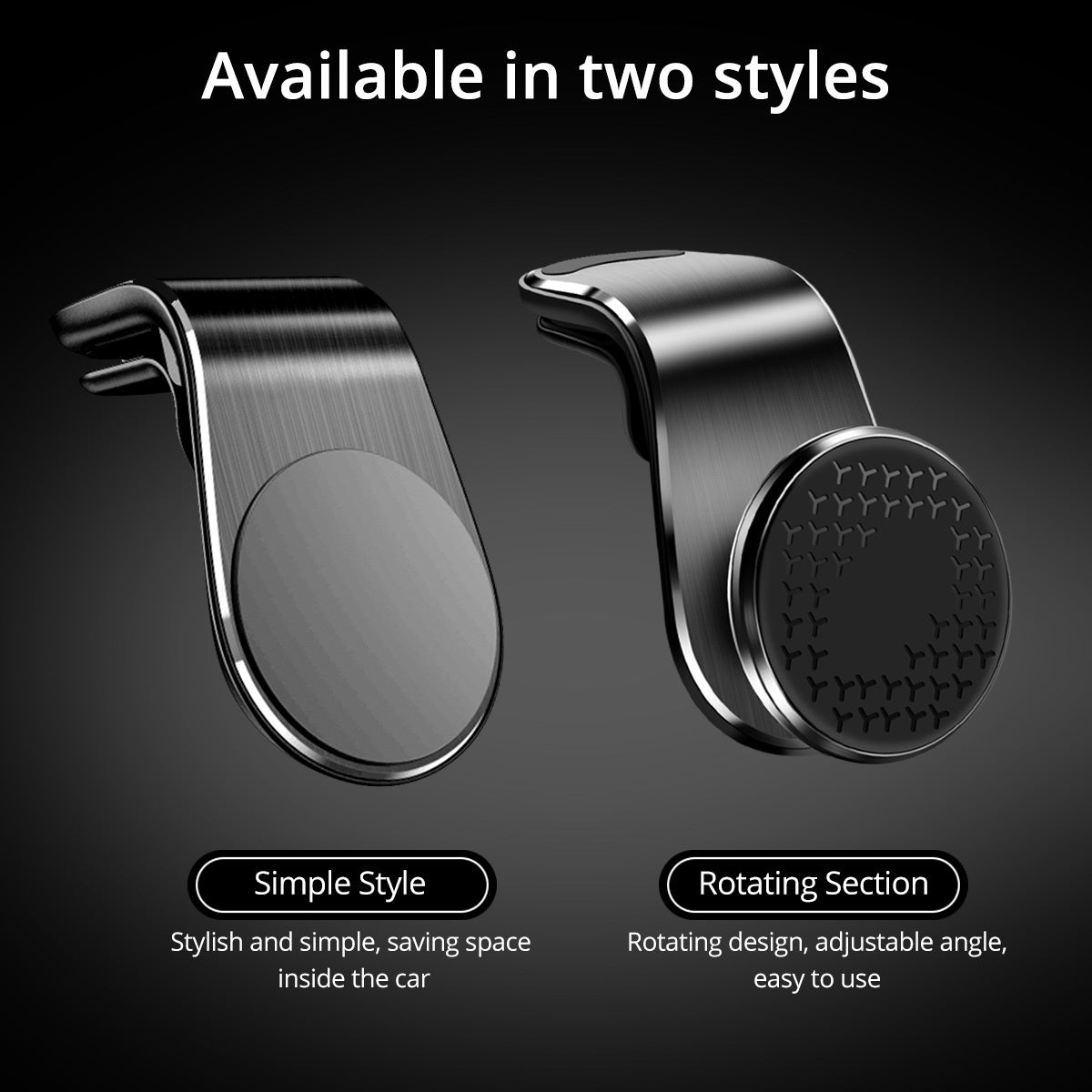 Magnetic Car Phone Holder Air Vent Magnet Mount Smartphone Phone Holder Car Rotation Bracket - Beautybuzz