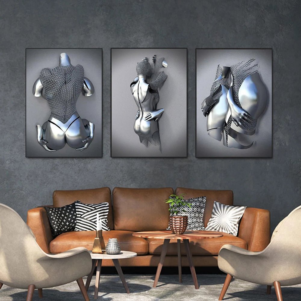 Metal Statue Art Canvas Romantic Abstract Poster Interior Home Decor Wall Painting - BeautybuzzMetal Statue Art Canvas Romantic Abstract Poster Interior Home Decor Wall PaintingHome decorBeautybuzz1
