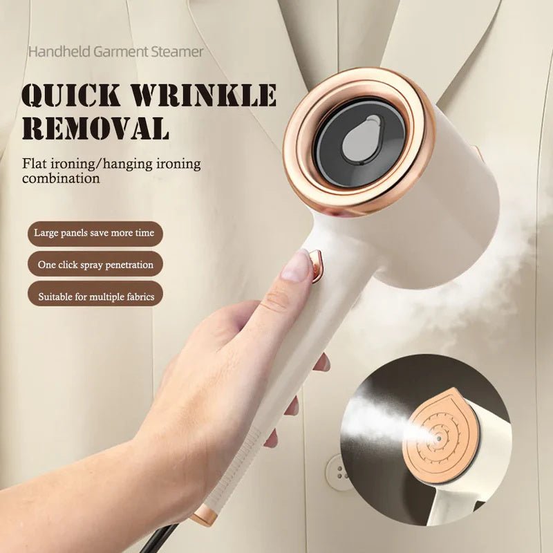 Mini Portable Handheld Garment Steamer Fabric Steam Iron For Clothes Travel Home Appliances Vertical US Plug Ironing Machine - Beautybuzz