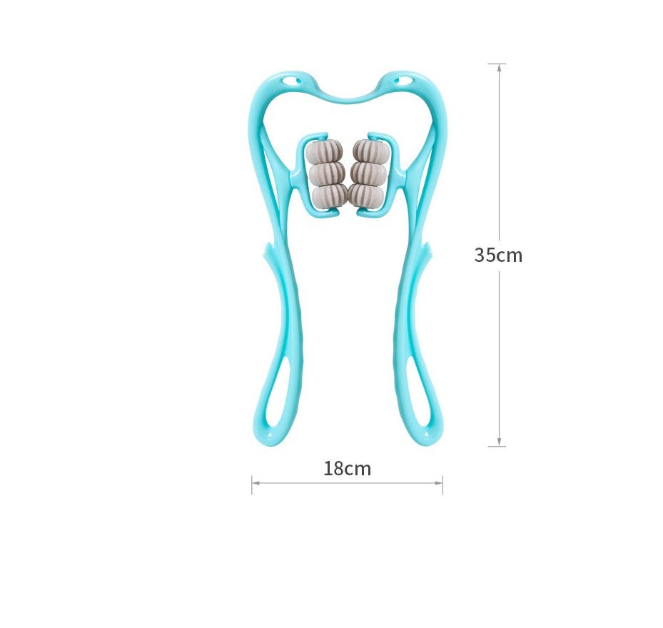 Multifunctional Manual Six - wheel Neck Massager Massage Relieve Roller Massage Tool - Beautybuzz