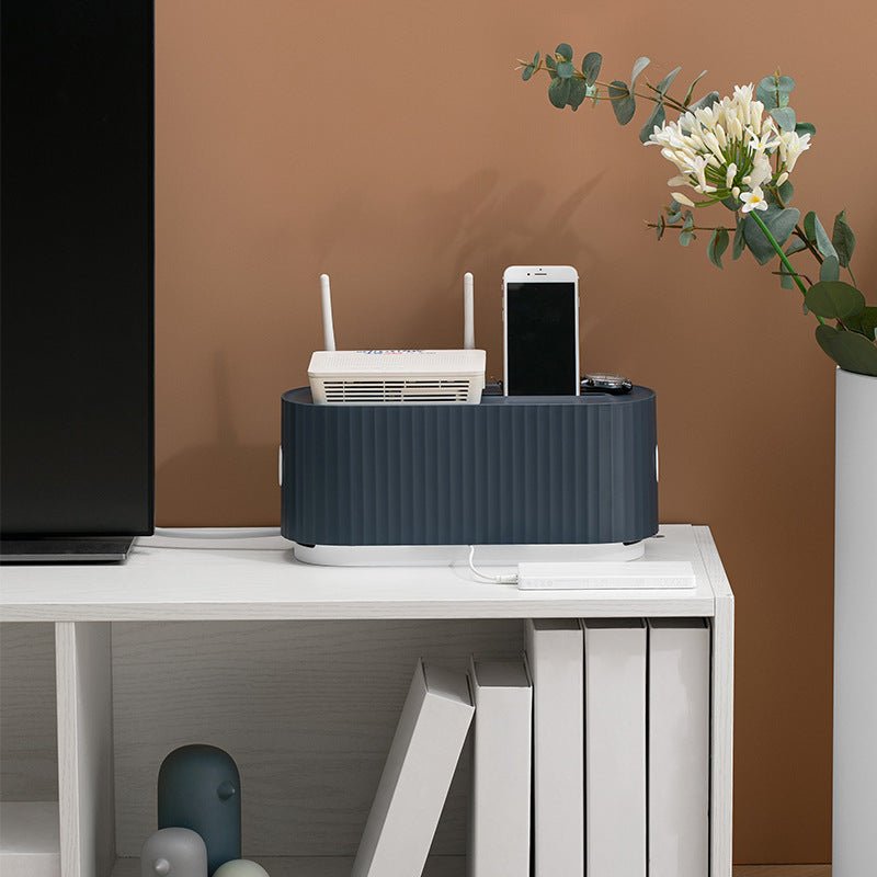 Power Strip Wire Case Cable Storage Box Anti Dust Charger Socket Organizer Network Line Storage Bin Charger Wire Management - Beautybuzz