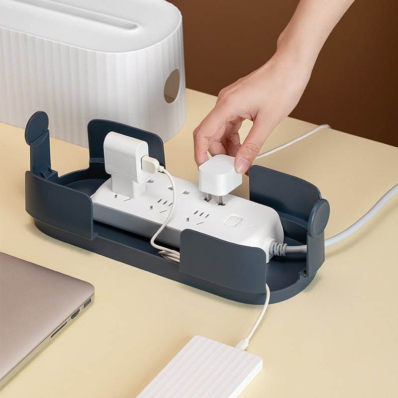 Power Strip Wire Case Cable Storage Box Anti Dust Charger Socket Organizer Network Line Storage Bin Charger Wire Management - Beautybuzz
