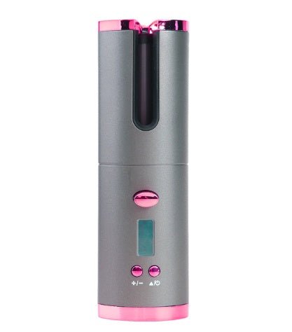 Rechargeable Automatic Hair Curler Women Portable Hair Curling Iron LCD Display Ceramic Curly Rotating Curling Wave Styer - Beautybuzz