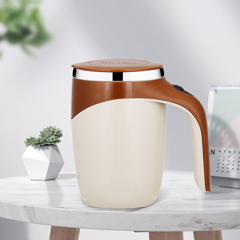 Rechargeable Model Automatic Stirring Cup Coffee Cup High Value Electric Stirring Cup Lazy Milkshake Rotating Magnetic Water Cup - Beautybuzz'