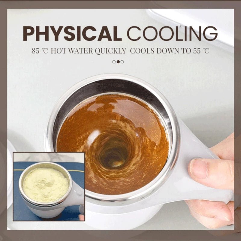 Rechargeable Model Automatic Stirring Cup Coffee Cup High Value Electric Stirring Cup Lazy Milkshake Rotating Magnetic Water Cup - Beautybuzz'