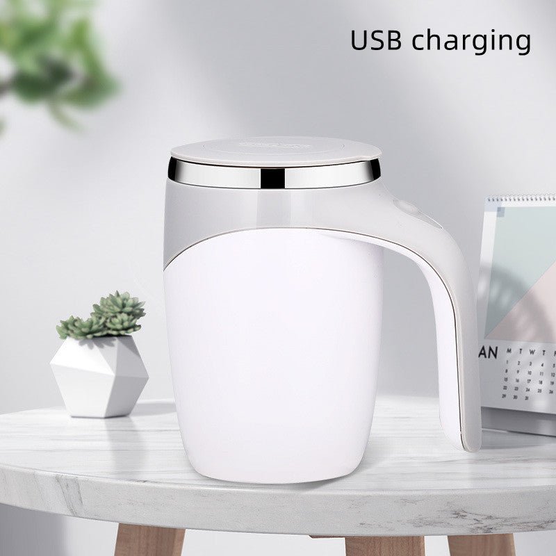 Rechargeable Model Automatic Stirring Cup Coffee Cup High Value Electric Stirring Cup Lazy Milkshake Rotating Magnetic Water Cup - Beautybuzz'