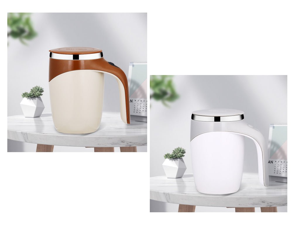 Rechargeable Model Automatic Stirring Cup Coffee Cup High Value Electric Stirring Cup Lazy Milkshake Rotating Magnetic Water Cup - Beautybuzz'