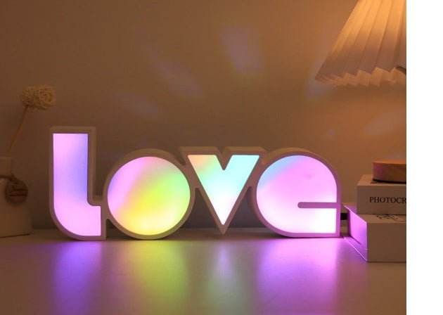 Valentines Day Decor LED LOVE Light Valentines Day Gift For Girlfriend Bithday Wedding Party Decoration Romantic Wedding Decor - Beautybuzz