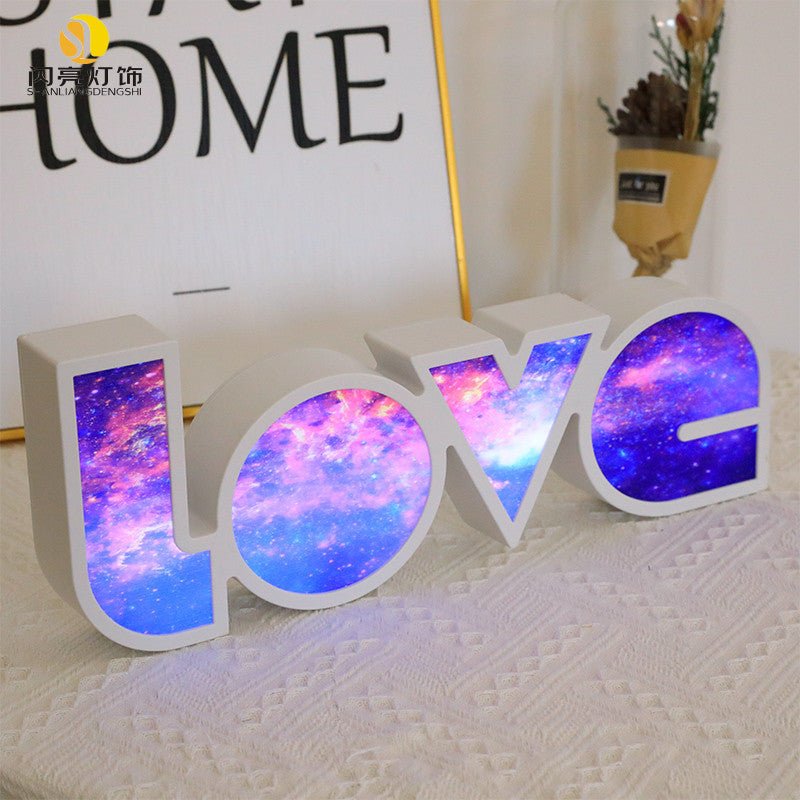 Valentines Day Decor LED LOVE Light Valentines Day Gift For Girlfriend Bithday Wedding Party Decoration Romantic Wedding Decor - Beautybuzz