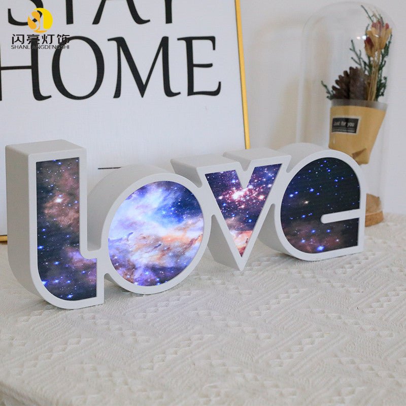 Valentines Day Decor LED LOVE Light Valentines Day Gift For Girlfriend Bithday Wedding Party Decoration Romantic Wedding Decor - Beautybuzz