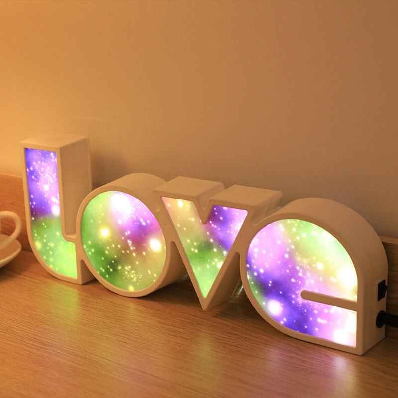 Valentines Day Decor LED LOVE Light Valentines Day Gift For Girlfriend Bithday Wedding Party Decoration Romantic Wedding Decor - Beautybuzz