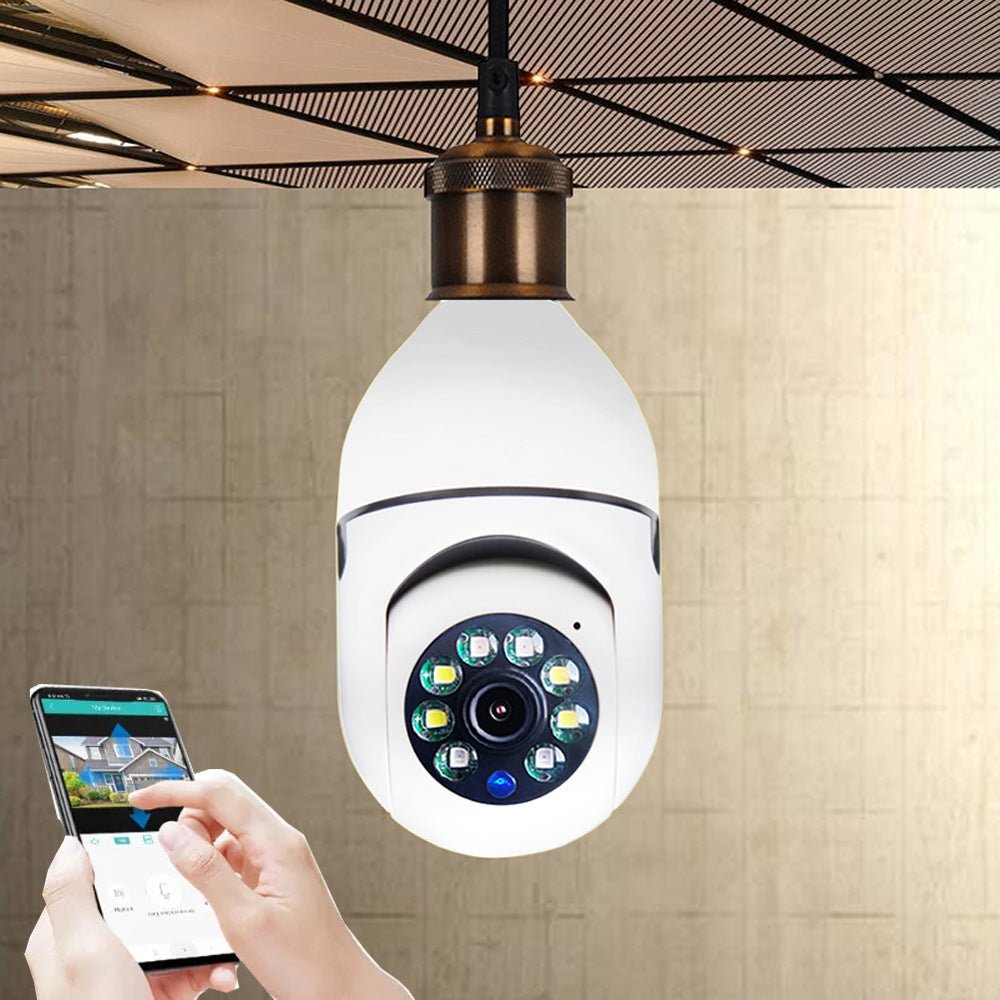 WiFi CAMERA 1080P Bulb 4X Zoom Camera E27 Home 5GWiFi Alarm Monitor - Beautybuzz'